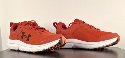 Size 8.5 Men Under Armour UA Charged Assert Running Shoes Red 10 3026175-600