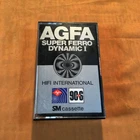 1 x AGFA SUPER FERRO DYNAMIC I 90+6 Cassette, IEC I Position, Good Condition, 1979