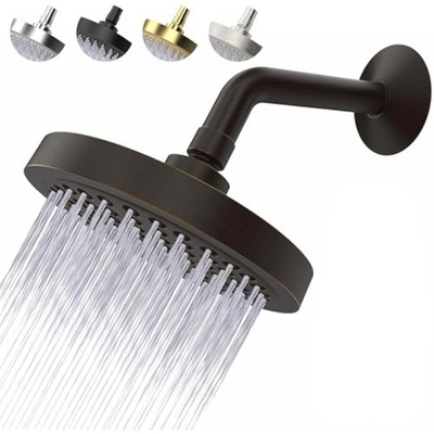 #ad #ad High Pressure Shower Head Anti Clogging Silicone Nozzles 2.5 GPM R $65.43