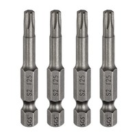 "4 StüCk T25 Torx Schraubendreherbit FüR 1/4\" Sechskantschaft 2\" Lang Magnetisch"