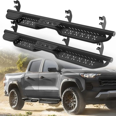 2 Stair Running Board Side Step For 2015-2026 Chevy Colorado/GMC Canyon Crew Cab