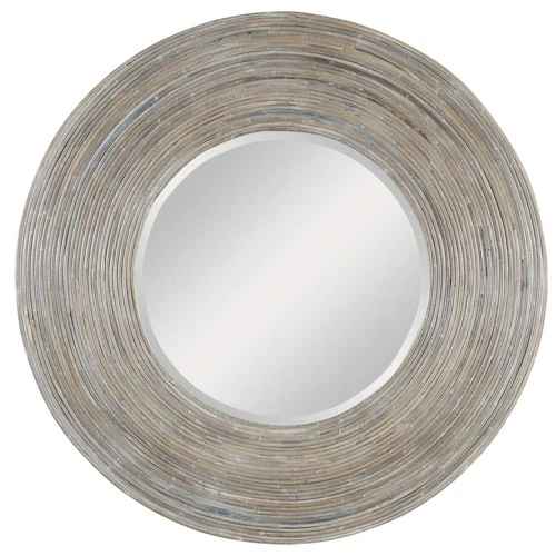 Uttermost 08173 Vortex 47" Diameter Circular Framed Bathroom - White - Picture 1 of 5