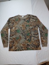 Vintage Walls Camo Long Sleeve Pocket T Shirt Mens Large Regular Made in USA