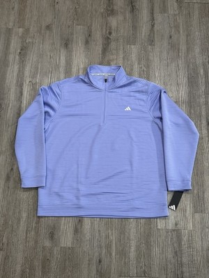 ADIDAS LINEAR 1/4 QUARTER ZIP PULLOVER BLUE SPARK SIZE 2XL NEW WITH TAGS
