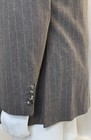 Hugo Boss Wool Blend Sport Coat Size 42R STRETCH Tan Striped Mens Blazer Jacket — photo 6