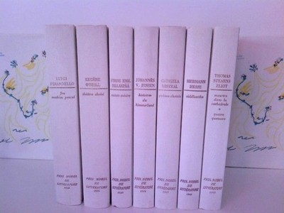 Konvolut 9 Bücher: 1933 - 1950  Collection des Prix Nobel de littérature éditée 