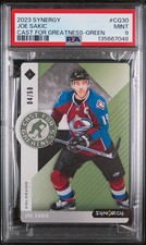 2023 UD SYNERGY CAST FOR GREATNESS GREEN #CG30 JOE SAKIC 4/50 PSA 9