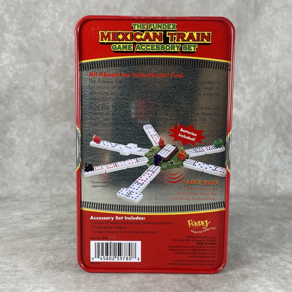 Fundex Mexican Mini Train Game Accessory Set For Dominoes With Instructions - Image 2 of 4