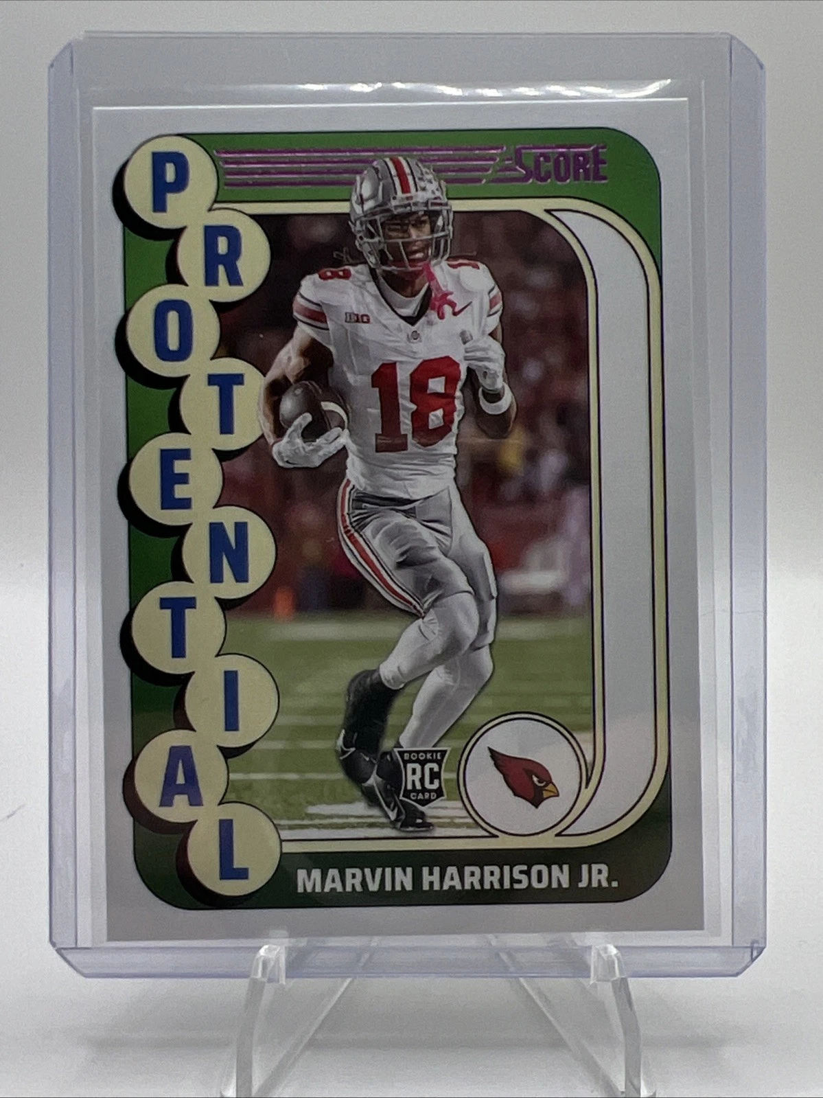 Marvin Harrison Jr. Panini Score Protential #16 Pink
