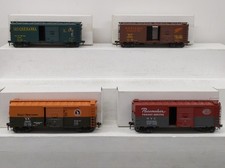Atlas O Gauge Assorted Boxcars 4 LN