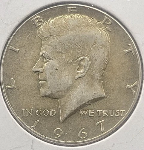 1967 P 50C Kennedy Half Dollar 40% Silver AU/BU