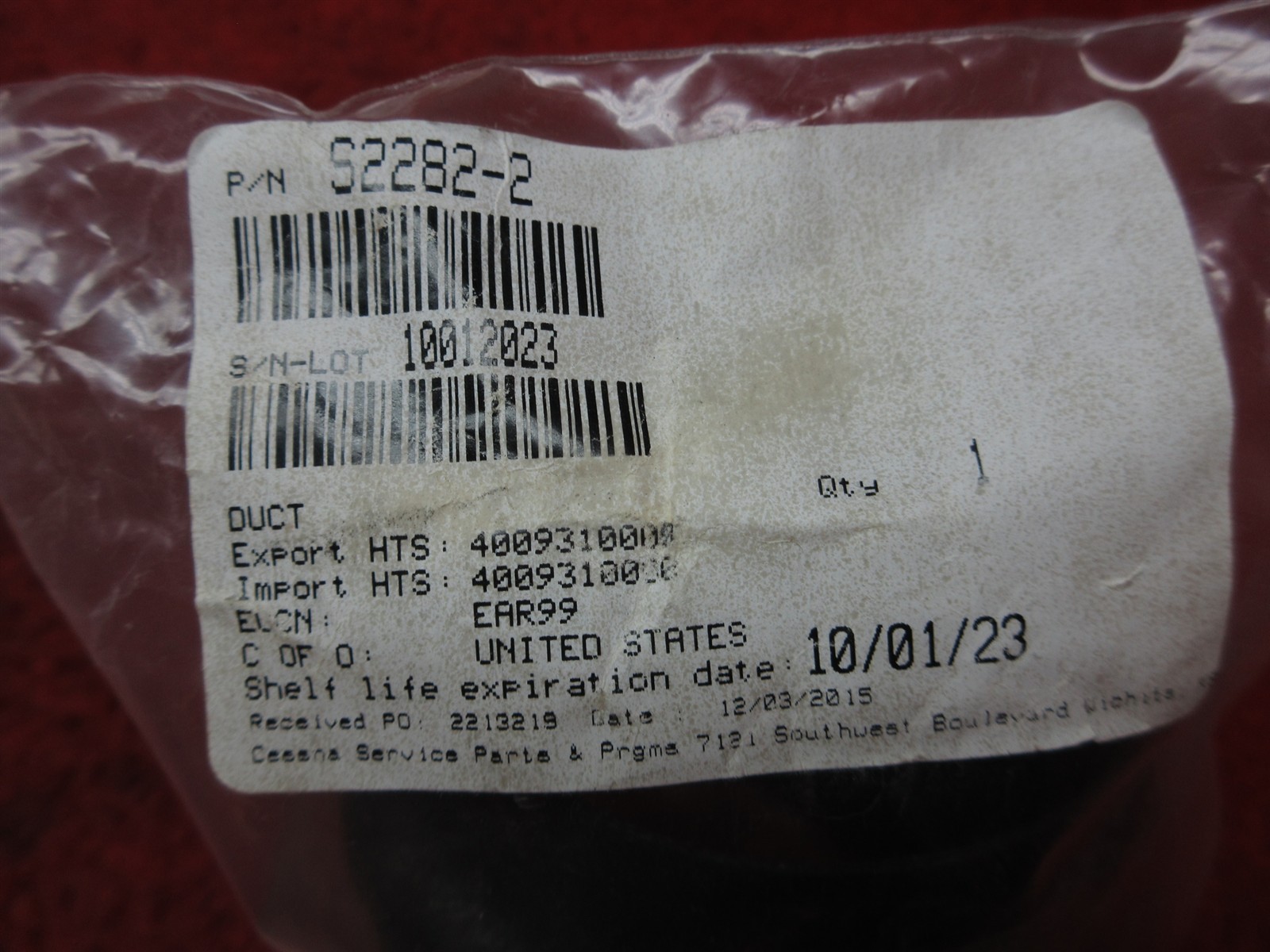 Aeroduct, Cessna 172, 188 Air Intake Duct PN S2282-2 | eBay