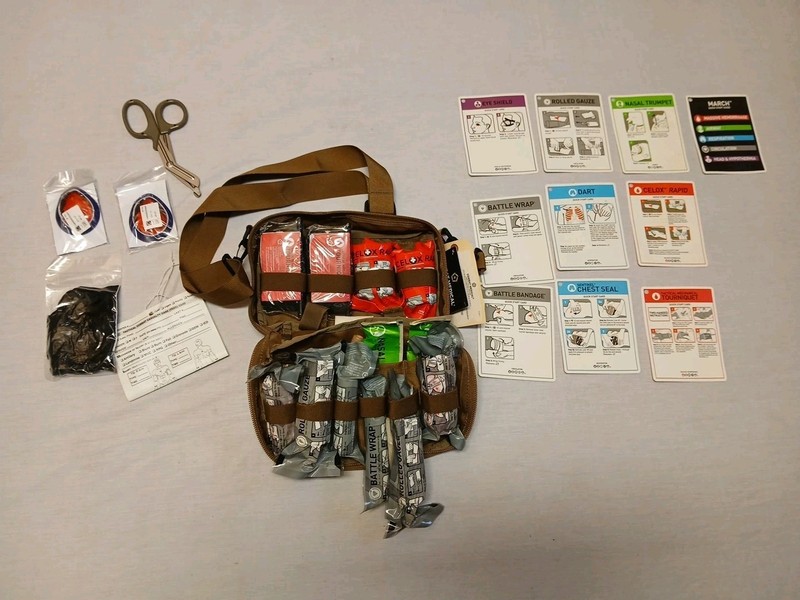 March Medical Mojo First Responder Bag Intermediate Trauma Kit Large Stocked