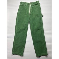 BDG Urban Outfitters Women's Straight Green Corduroy Carpenter Pants S 28x28.5 