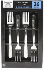 Member's Mark Stainless Steel Dinner Forks 36 ct. , Silver