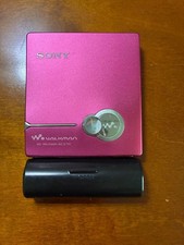 SONY MD Walkman MZ-E710 Portable MD Player Pink Used Japan Genuine