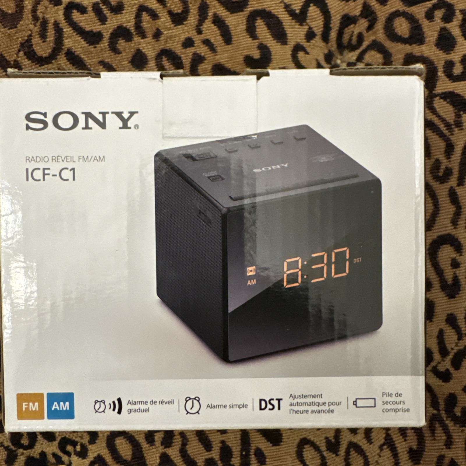 Sony ICF-C1 Desktop Alarm Clock AM FM Radio Black Sony ICFC1