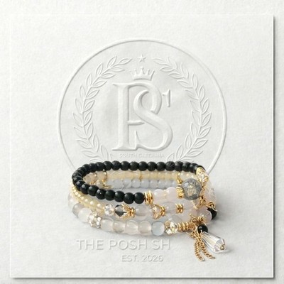 Sunset Ivory Onyx Gala Coastal Bead Set