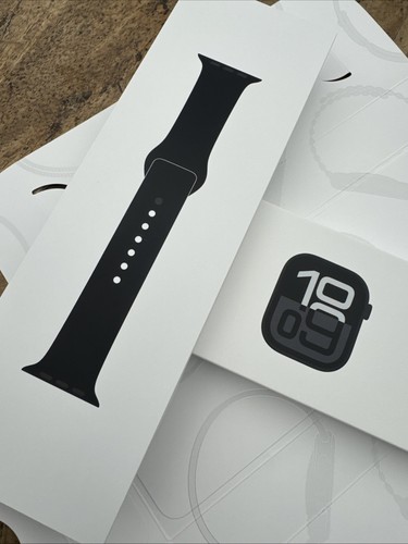 Apple Watch Series 10 46mm Jet Black SB M/L GPS, neu, OVP,ungeöffnet,Model A2999