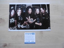 Testament band Bostaph autographs signed 20x30 cm photo ACOA