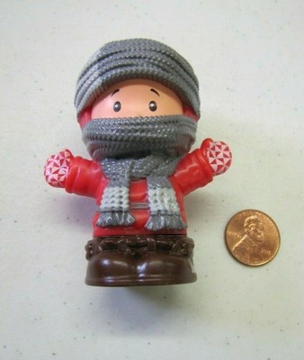 New Fisher Price Little People RANDY WINTER BOY A Christmas Story Scarf Mittens