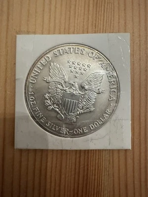 1 oz unze 999/1000 Silber Feinsilber Münze American Eagle 1992 In god we trust - Bild 1 von 2