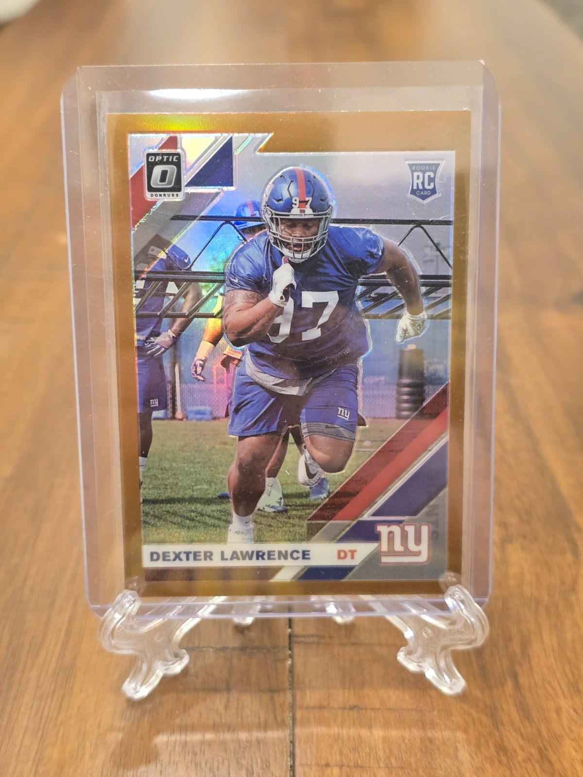 Dexter Lawrence 2019 Panini Donruss Optic Bronze Prizm Rookie #107 GIANTS RC