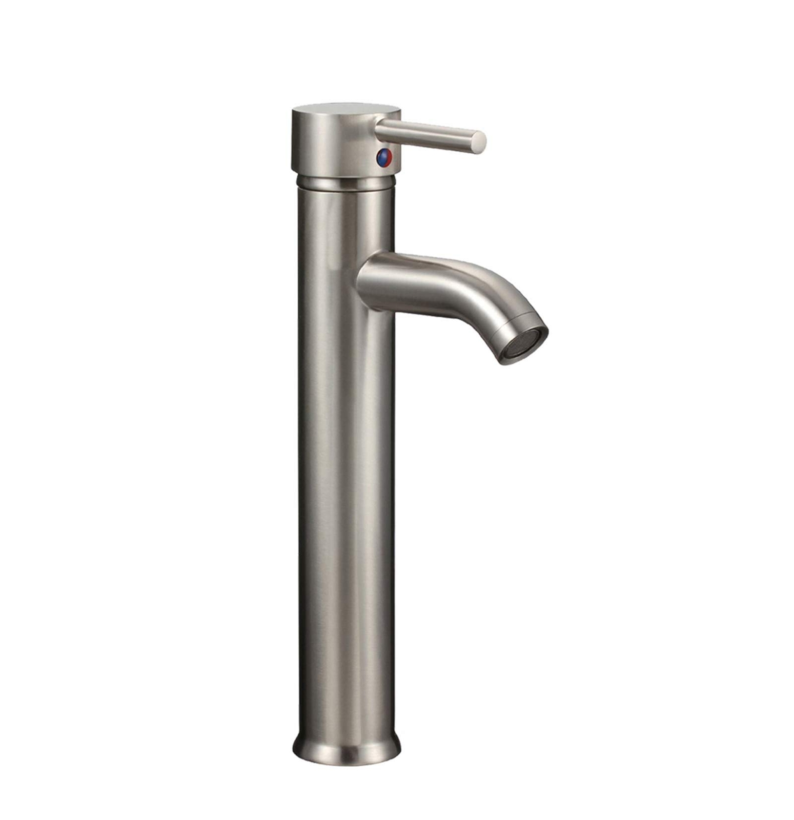 Brushed Nickel Bathroom Vessel Sink Faucet Vessel Bowl Faucet Single Handle H...