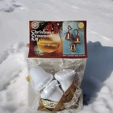 Vintage WALCO brand Christmas Ornament Kit -3 GOLD BELLS