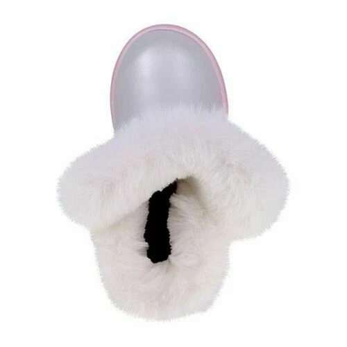 NEW Juicy Couture Toddler Girls Lil Perris Winter Boots, Silver / Pink, Size 9 - Image 3 of 4