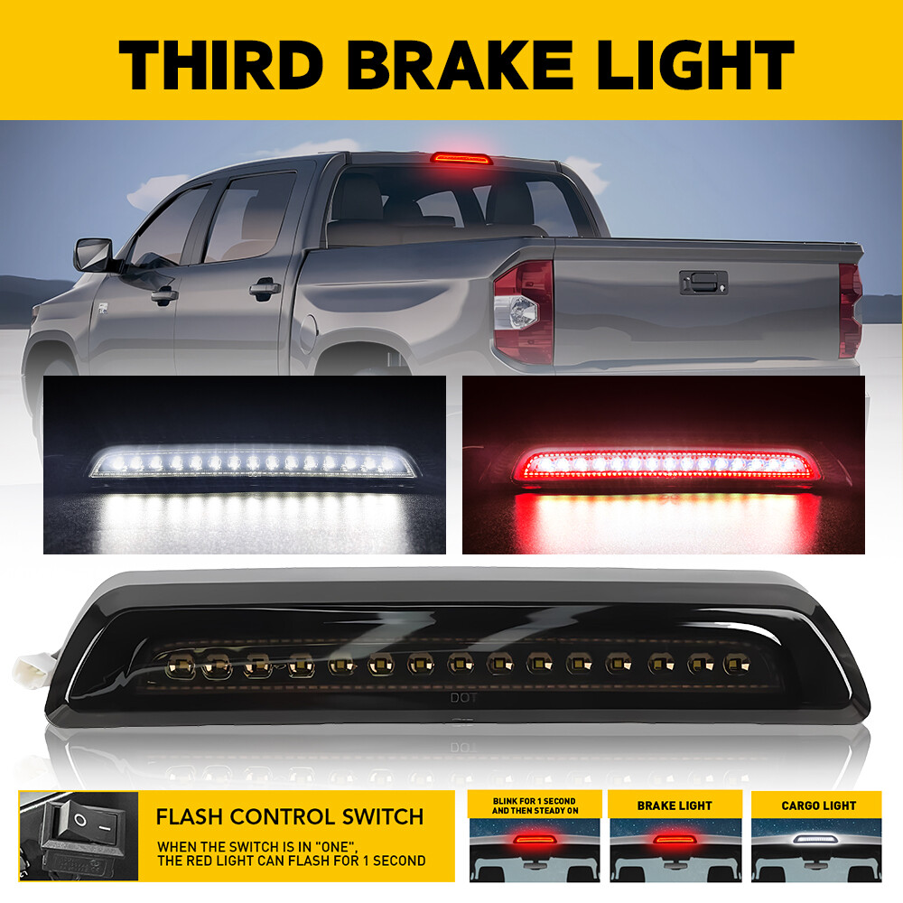 2007-2021 Toyota Tundra Clear LED 3rd Brake Tail Cargo Light