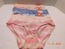 NEW Warner's 3 Pair No Pinching No Problems Hipster Panties S/5 Multi-Color