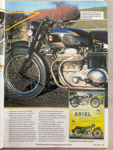 Real Classics Magazine - July 2020 - Electra Glide, Z1000, Panther 100, Jawa 350 - Picture 4 of 5