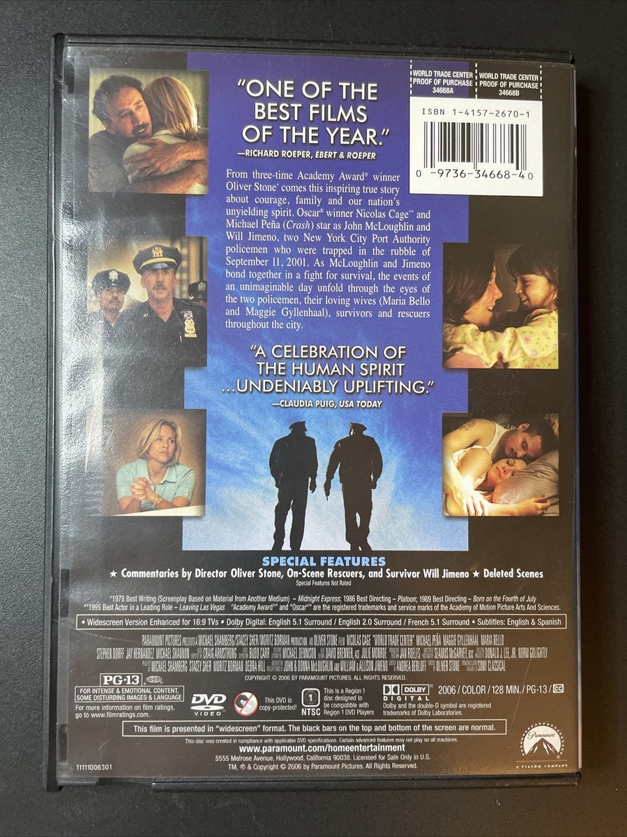 World Trade Center (DVD, 2006) An Oliver Stone Film