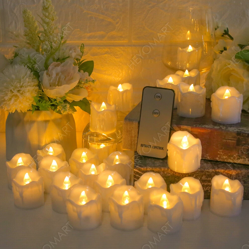 Flameless tea lights with timer deals