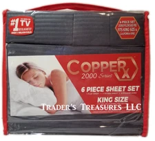 Copper RX 2000 Series Sheet Set King/California King & Queen Choose Your Color