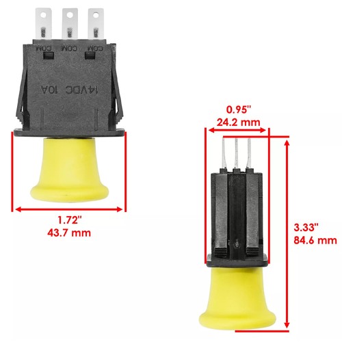 Interruptor de toma de fuerza de embrague de 2 piezas para Cub para Cadet diseñado para un rendimiento óptimo de 10 AMP - Imagen 2 de 8