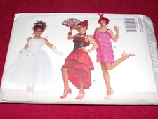 BUTTERICK 3660 - GIRLS FLAPPER - SENORITA' - PRINCESS COSTUME PATTERN 4-14 FF