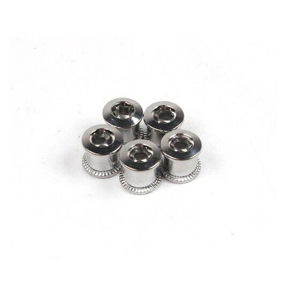 Steel Bike Chainring Bolts 6.5 Single 8.5 Double Triple Speed Nut Screw 5/10/20X - Image 4 of 4