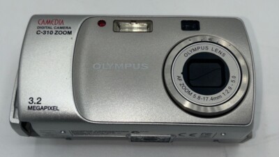 Olympus Camedia C-310 Zoom 3.2MP Compact Digital Camera Silver - Parts Only