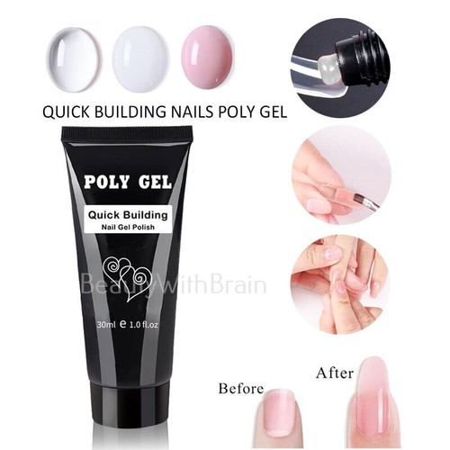 Poly UV Gel Nail Builder Extension Tube Polygel Tube Nail Art File