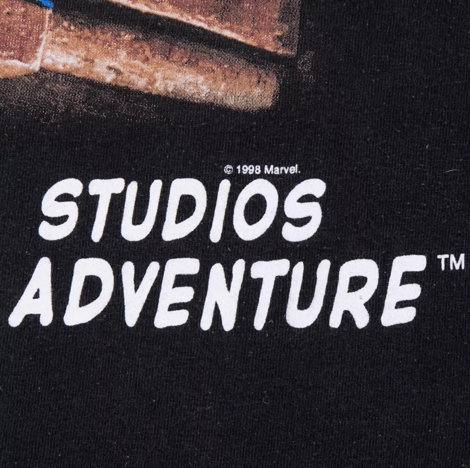 Camiseta Rara De Colección Universal Studios Islands of Adventure Spider Man 1998 Años 90 XL Foto 3 de 4