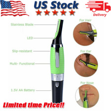 Hot Men Nose Ear Face Neck Eyebrow Hair Mustache Beard Trimmer Shaver Clipper PE