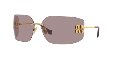 Miu Miu SMU 54YS Gold/Light Purple Brown Sunglasses Miu Miu Sunglasses MU 54YS Gold Light Purple Brown 5AK0/6I  main image 2