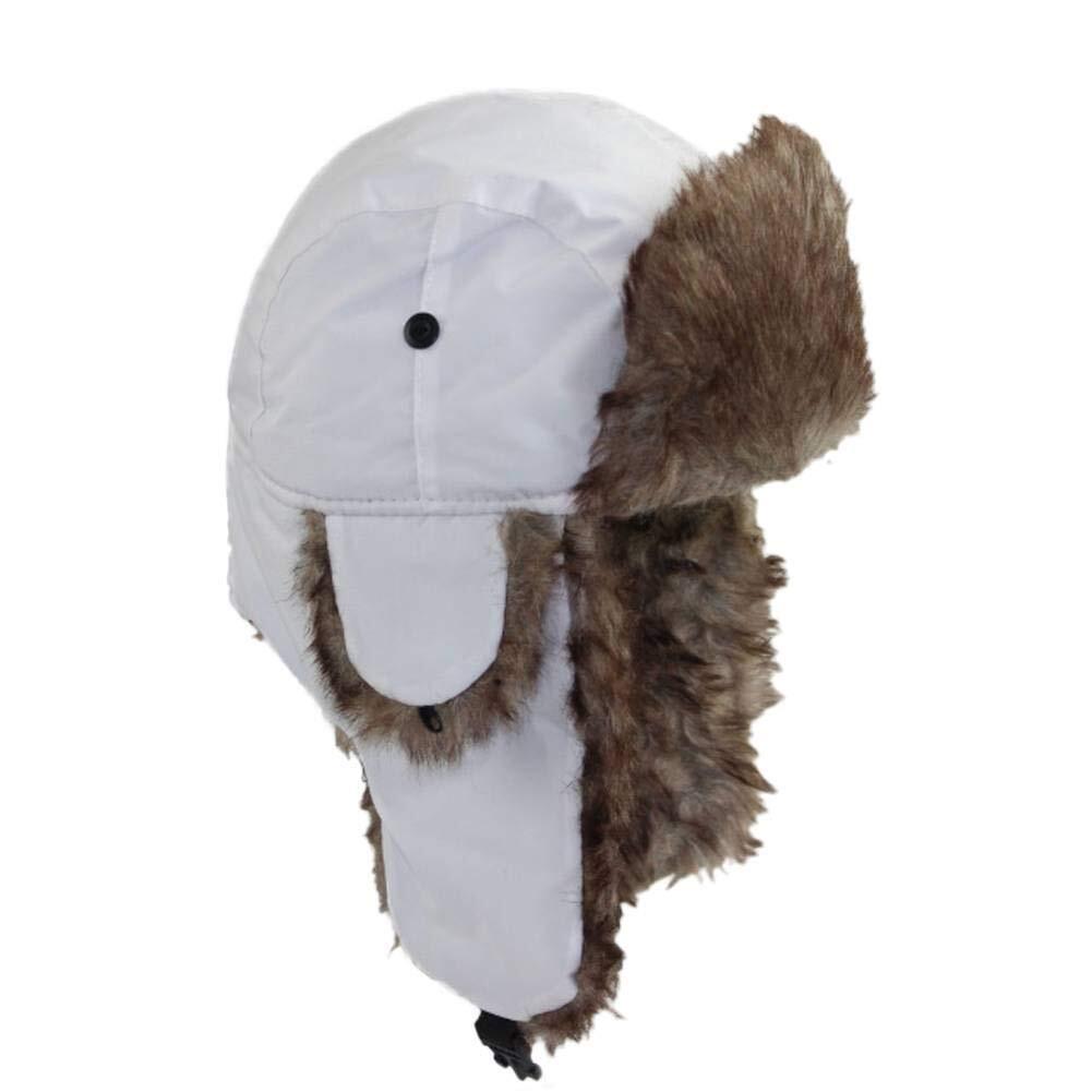 Russian Warm Winter Hat Ski Trapper Hat with Ear Flaps for Men and