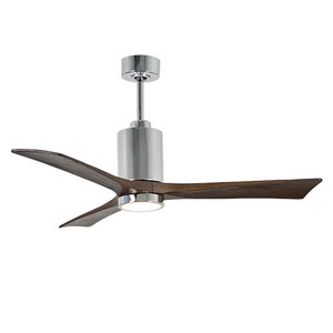 Atlas Patricia 52 Inch Led Ceiling Fan Downrod Mount 3 Blades