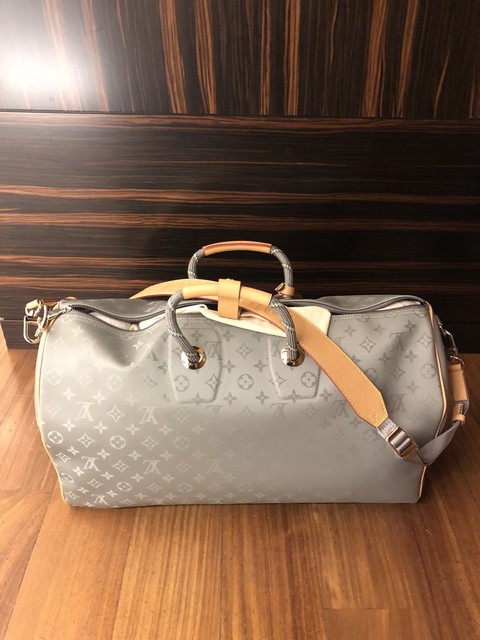 louis vuitton titanium keepall
