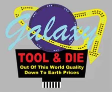 GALAXY TOOL & DIE ROOFTOP  ANIMATED SIGN - O-SCALE- LIGHTS, FLASHES & MORE-SUPER