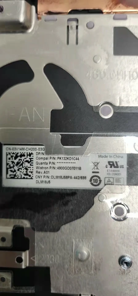 Genuine Dell Inspiron 5490 5498 Keyboard Palmrest Portuguese Brazalian TVJY7 - Image 3 of 4