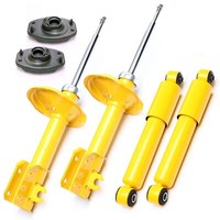 4X TA Sport-StoßDÄMpfer GAS Vorne Hinten + Domlager VA - Fiat Punto 176 176C